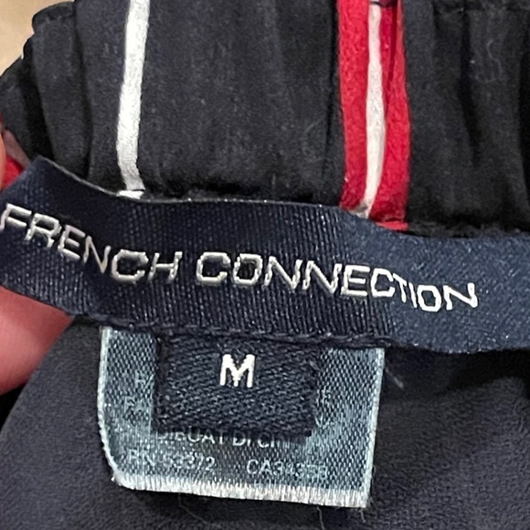 French Connection Off the Shoulder Striped Blouse Size Medium - Picture 9 of 15